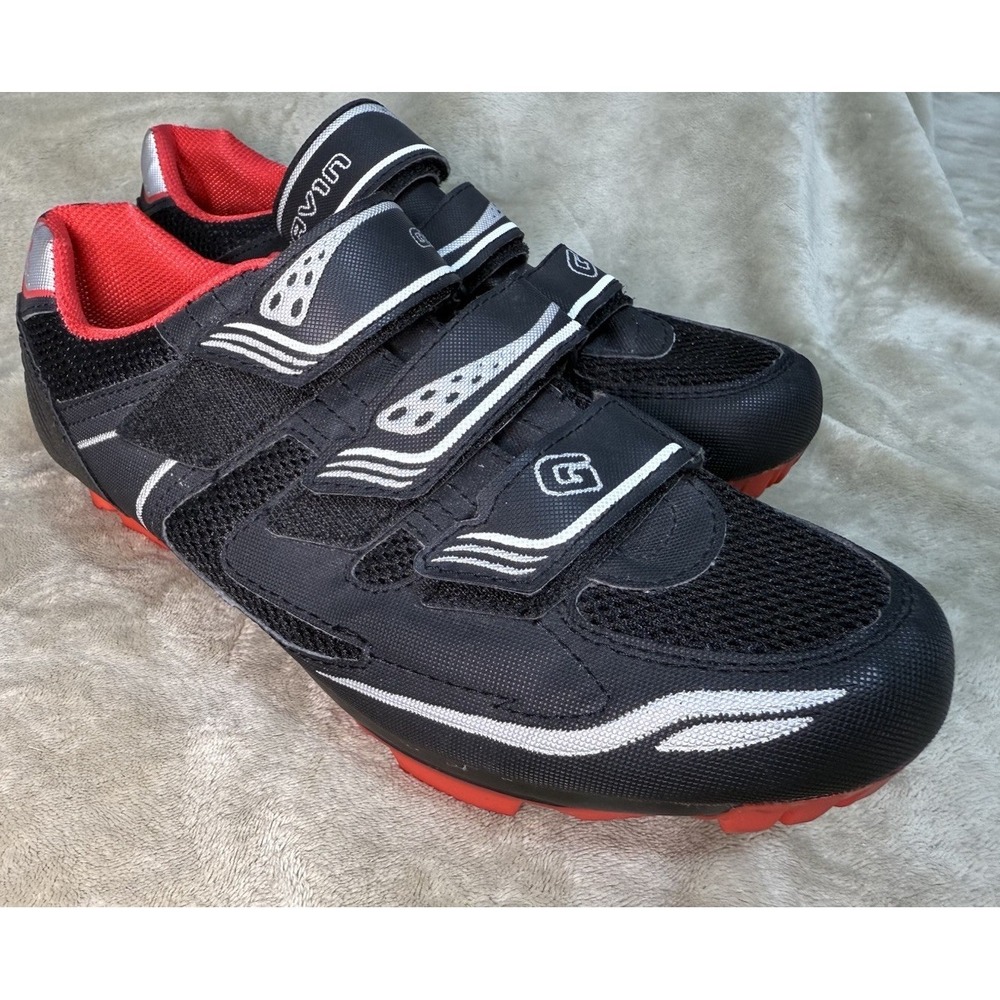 Gavin VELO Road Bike Cycling Shoe ‎ Bicycling Red Black Size mens 10 (EU44) 98A